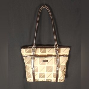 NINE & Co Women's Shoulder Bag  / Tote, VGC, Tan, Cream & Brown